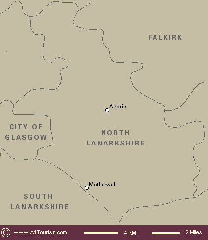 North Lanarkshire map