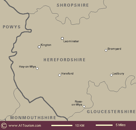 Herefordshire map